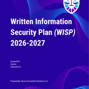 Written Information Security Plan (WISP)